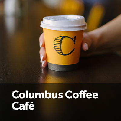 Our on-site Columbus Cafe is the perfect spot to refresh and relax - Dine In or Takeaway Our on-site Columbus Cafe is the perfect spot to refresh and relax - Dine In or Takeaway