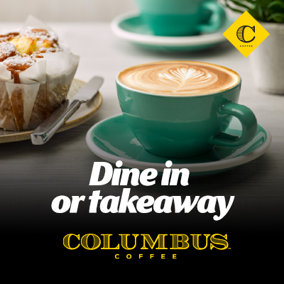 Enjoy some ´time out´ in our relaxing Columbus Coffee Cafe, in store - 7 Days 