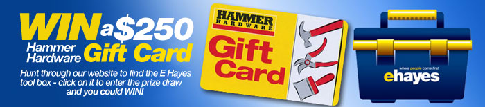 Win a $250 Hammer Hardware Gift Card