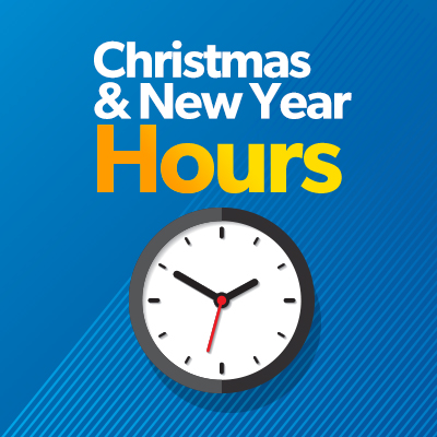 Click Here to see our Christmas and New Year Opening Hours 