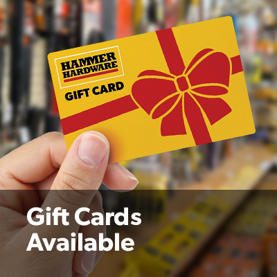 Give the ´gift of choice´ - with an E Hayes Hammer Hardware Gift Card Give the ´gift of choice´ - with an E Hayes Hammer Hardware Gift Card
