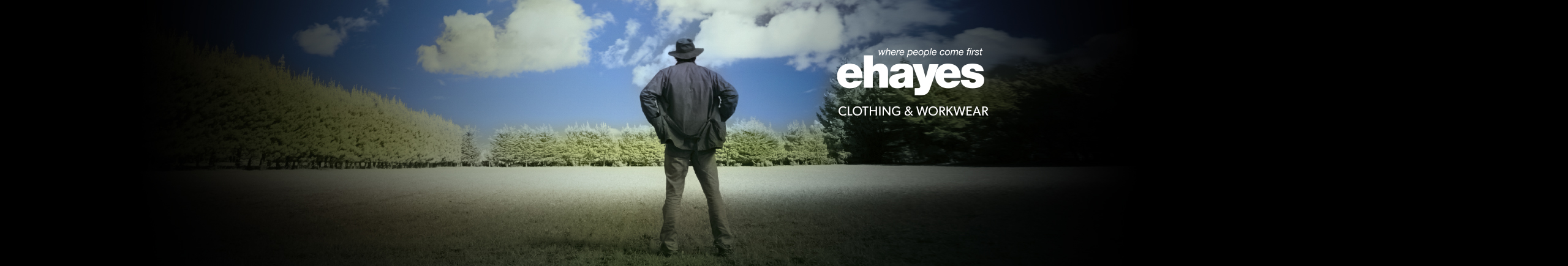 E Hayes for hard working clothing and footwear