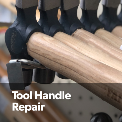 Ask us about our tool handle repair service