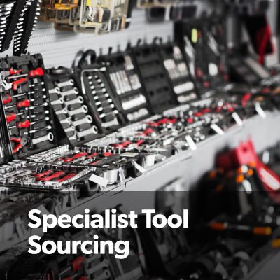 We can help source specialist tools 